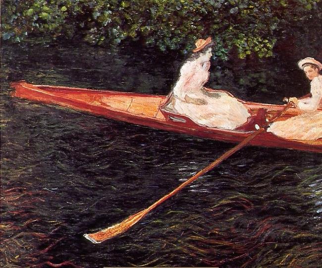 Boat on the Epte, Claude Monet